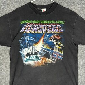 Vintage Single Stitch 1999 Six Flags Batman The Ride Mr Freeze T Shirt XL